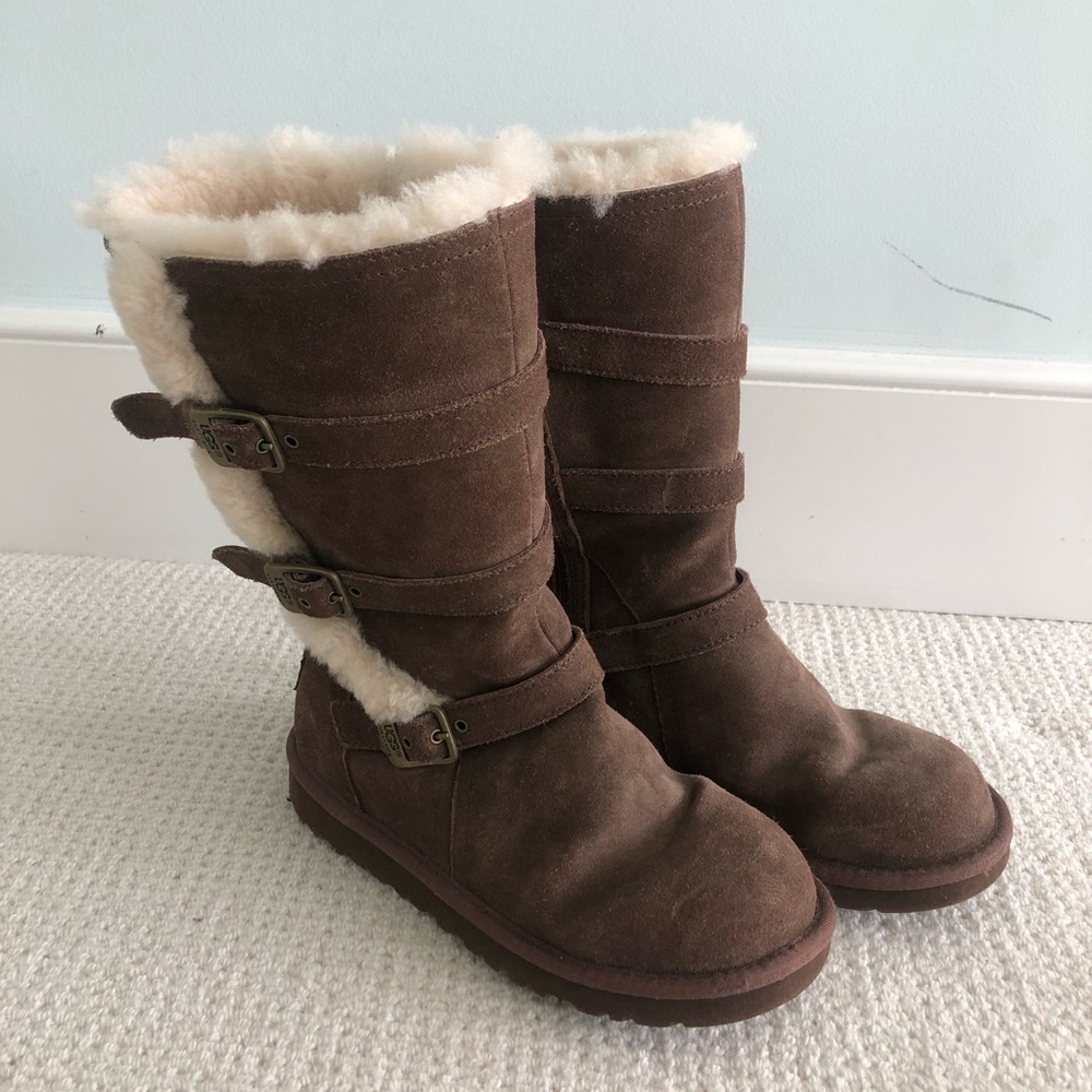 Ugg Genuine Sheepskin and Leather Boots